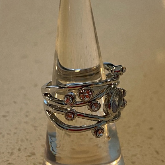 stunning sterling silver over copper ring with zicron Stones a… - Picture 10 of 15